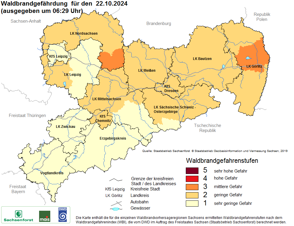 Waldbrandwarnstufe